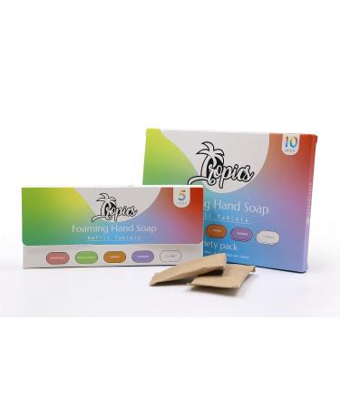 Tropics Foaming Hand Soap Tablets - 5 Pack | Eco-Friendly Refill Sampler | 42.5 fl oz - Variety Scents & Recyclable Packaging - Buy Online on GoSupps.com