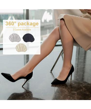 Skhaovs Heel Cushions - 9 Pairs Self-Adhesive Heel Pillows for Men & Women | Anti-Friction Protection for Oversized Shoes - Available in Black Gray Beige - Buy Online on GoSupps.com