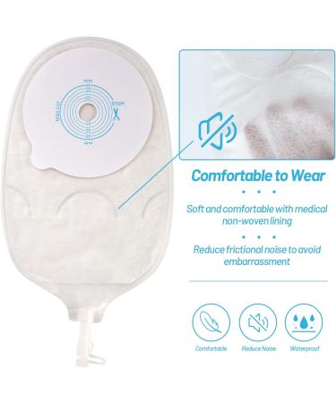 10 Pack 45mm One-Piece Urostomy Bags Anti-Leak Drainable Stoma Bags for Colostomy Ileostomy Stoma Care Anti-backflow Design Cut-to-Fit 10pcs urostomy bags - Buy Online on GoSupps.com