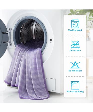 Guohaoi Cooling Blanket - Arc-Chill Q-Max 0.5 Cool Fiber - Lightweight Summer Blanket for Hot Sleepers - 100% Oeko-Tex Certified - Twin Full Size - Ultra Cold Breathable - 60''x90'' Purple - Buy Online on GoSupps.com