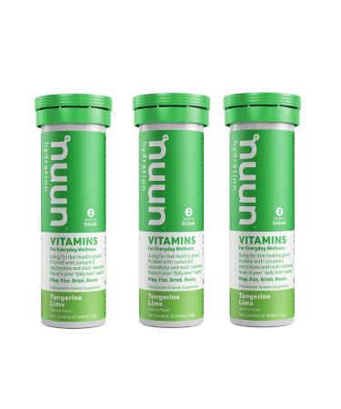 Nuun Vitamins: Tangerine Lime Daily Hydration Supplement (3 Tubes of 12 Tabs)3 12 Count (Pack of 3)