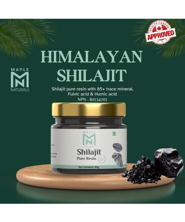 Maple Naturals Himalayan Shilajit Resin 50g/1.76oz 100% Pure - Buy Online on GoSupps.com