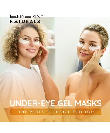 Enaskin Naturals Under Eye Gel Patches - Dark Circles & Puffiness Treatment - Anti-Aging, Anti-Wrinkle, Firming - Collagen & Shea Butter - 10 Pairs - Buy Online on GoSupps.com