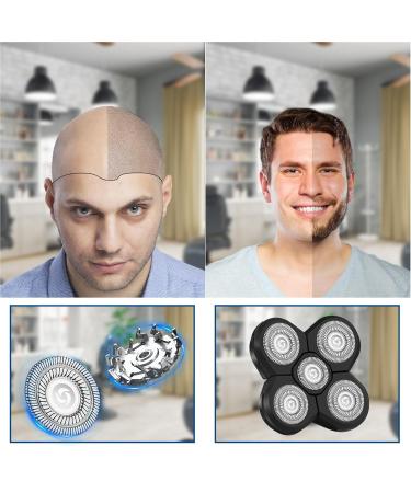 Buy 5D Head Shaver Replacement Head & Razor Blade Heads - Easy Install Beard Cutter with Cleaning Brush - International Shipping Available - Buy Online on GoSupps.com