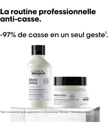 L'Or al Professionnel Metal Detox Gift Set Anti-Metal Routine Damaged & Brittle Hair Shampoo + Mask Duo Limited Edition Serie Expert - Buy Online on GoSupps.com