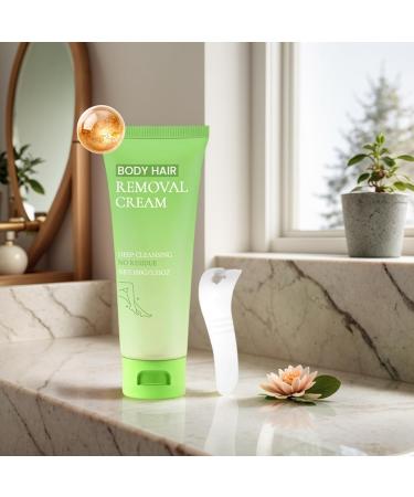 Body Hair Removal Cream 100g Hair Removal Cream with Spatula - Fast and Gentle Cream for Sensitive Skin for Personal Use by Women and Men Body Face Pubic Hair Legs Underarms - Buy Online on GoSupps.com