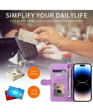 Haygdz Leather Cover for LG K40S - Premium PU Wallet Case with Card Compartment Magnetic Stand & Protective Design - Purple - Buy Online on GoSupps.com