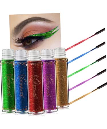 Angoily 3pcs Liquid Eyeliner Women Shadow Cosmetic Colorful Eyeliner Pen Eye Shadow Pearlescent Metal Miss 1 count (Pack of 1) 03x3pcs - Buy Online on GoSupps.com