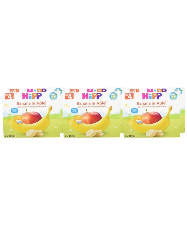 Hipp Organic Fruits in a Cup - Banana in Apple (Pack of 6 400g) | Premium Healthy Snacks for Kids - International Shipping Available - Buy Online on GoSupps.com