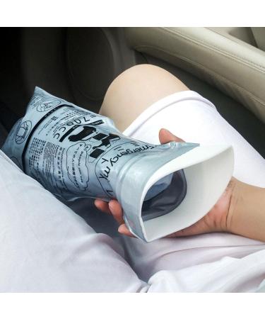 Car Disposables Urine Bag 700ml Portable Urine Bag with Sealed Strip Tight Seal No Odor Vomit Bags Portable Throw Up Bags for Travel Grey (Powder) - Buy Online on GoSupps.com