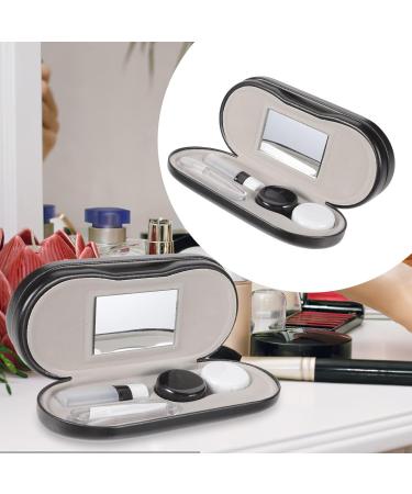 Healvian Double Usage Glasses Case - Contact Lens Holder & Travel Box - PU Invisible Hard Shell - International Shipping Available - Buy Online on GoSupps.com
