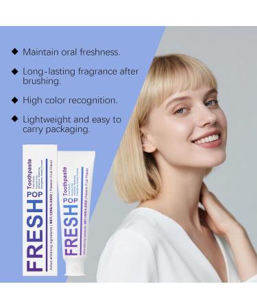 Purple Teeth Cleaning Toothpaste - Stain/Tartar Removal Long-Lasting Fresh Breath Non-Irritating Formula(2PCS) - Buy Online on GoSupps.com