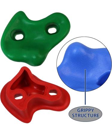 Alpidex Children Climbing Handles - 10 Mixed Color Set | Durable & Resilient Up to 200 kg | Perfect for Indoor & Outdoor Via Ferrata - Includes Fastening Material - Buy Online on GoSupps.com