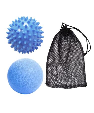 2-part massage balls 1 pockets massage ball set spiked balls deep tissue relief massage roller balls trigger point massage suitable for calming down the muscles