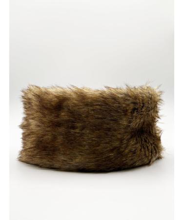 Women's/Ladies Assorted Winter Warm Knitted Headbands with Stretch Winter Warmer (Roasted Coffee Faux Fur) - Buy Online on GoSupps.com