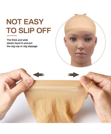 Flesh Colored Wig Caps for Women - 20 Pieces Lace Front Stocking Caps for Wigs - Buy Online on GoSupps.com