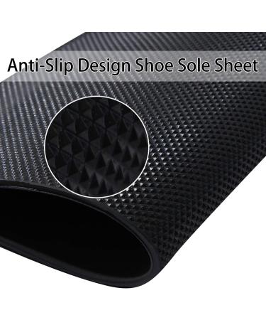 5MM Thick Shoe Sole Repair Rubber Sheet - Non-Skid Black Soling Sheet - Buy Online on GoSupps.com
