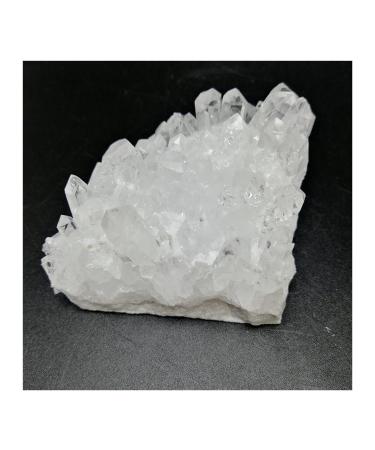 Natural Crystal Rough 1pcs Natural White Quartz Cluster raw Stone Clear Quartz Crystal Cluster Ornaments Specimen (Color : White Size : 90g) 90g White