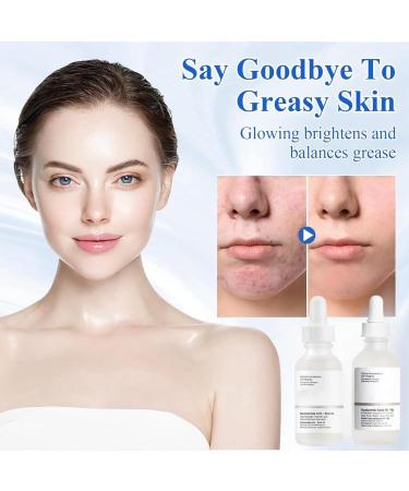 Niacinamide10%+Zinc 1% & Hyaluronic Acid 2% + B5 Skincare Serum Set Hyaluronic Acid Serum for Face Niacinamide Serum Moisturiser Face Anti Aging Serum for Face Minimises Pore Brightening Serum - Buy Online on GoSupps.com