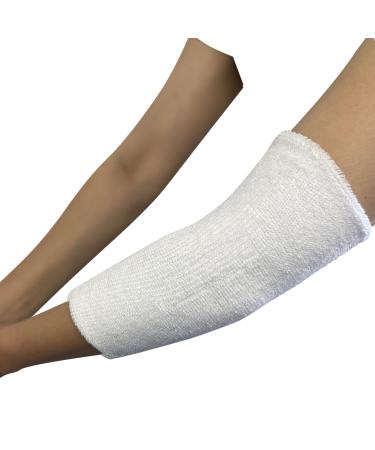 COUVER Thick Volleyball Elbow Protector Sleeve 9" Long White