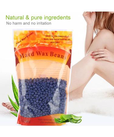 Depilatory Harsh Wax Beans for Arm & Body Hair Removal - Lavender 300g Pack for Men & Women - Buy Online on GoSupps.com