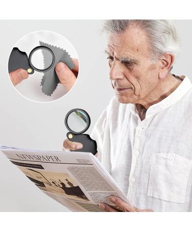 15-Fold Pocket Magnifying Glass | Portable Magnifier with Cleaning Cloth & Storage Bag | Ideal for Reading & Detailed Viewing - Buy Online on GoSupps.com