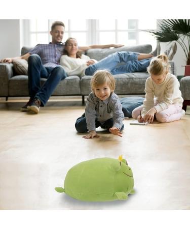 JUNERAIN Super Soft Frog Plush Stuffed Animal Hugging Pillow 35cm - Grass Green | Adorable Gift for Kids | Cuddly Toy for Boys & Girls - Buy Online on GoSupps.com