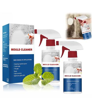 Mildew Cleaner Foam Foam Mildew Spray Household Mildew Removal Foam Spray Deodorant Decontamination Spray for Wall Tiles Bathroom Cleaning 60ml (2pcs)