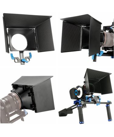 SunSmart 15mm Rod DSLR Support System Matte Box Lens Hood - M1 for Video and DSLR Cameras - Buy Online on GoSupps.com