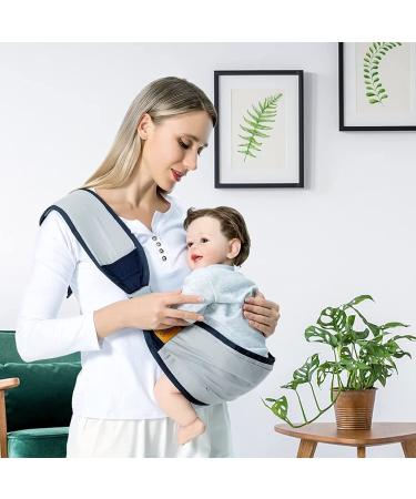 Adjustable Gray Baby Sling Carrier | Breathable Multi-Functional Koala Sling for Newborns & Toddlers up to 18kg - Buy Online on GoSupps.com