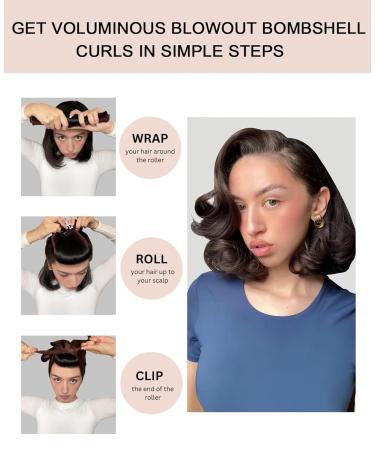 Little Velvet Overnight Blowout - 3 Rods Heatless Hair Curler for Satin Curls | No Heat Hair Rollers for Short and Long Hair Styling - Buy Online on GoSupps.com