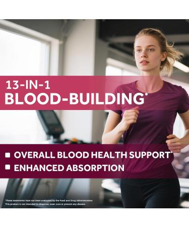 Doctor's Recipes Iron Supplement for Women & Men Iron 65 mg with Vitamin C D3 B6 B12 Folate Beet Root Pumpkin Seeds for Energy & Red Blood Cell Support 90 Tablets - Buy Online on GoSupps.com