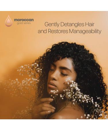 Moroccan Gold Series Leave-In Hair Mask with Argan Oil and Keratin - Nourishing Leave In Conditioner for Curly, Frizzy, or Damaged Hair - 8.4oz - Buy Online on GoSupps.com