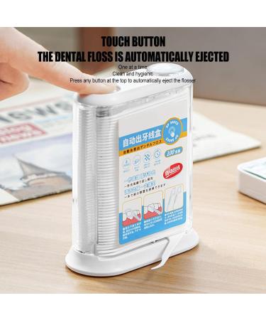 Automatic Dental Floss Dispenser - Refillable Portable Organizer for Adults | Transparent Dental Stick Case for Bathroom | International Shipping Available - Buy Online on GoSupps.com