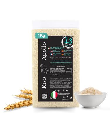 13 di Ilaria Apollo Italian Rice 1 kg Glutenfree & Naturally Fragrant Healthy Basmati Alternative Authentic from Piedmont Italy Ideal with Fish Meat & Vegetables 10 Kilogram