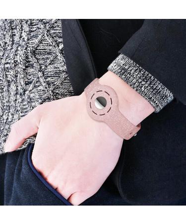 LitoDream for Kids AirTag Case Wrist Band Soft Silicone  Protective Cover for Apple Air Tag Finder Location Tracker Holder Wristband for Kids Daughter Son Toddler BAB Children - Rose Gold - Buy Online on GoSupps.com