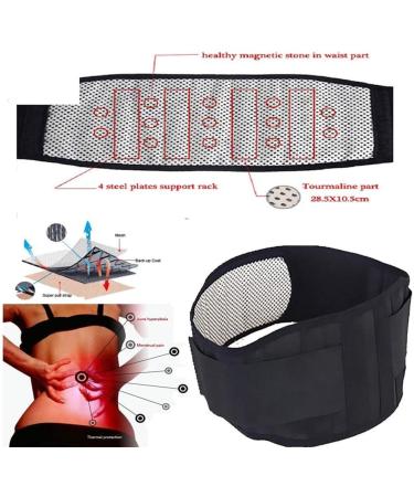 Buy Zwely Lumbar Support Turmalin Brace Belt - Self-Heating Magnetic Therapy for Lower Back Pain Relief (XL) - Ideal for Men & Women - International Shipping Available - Buy Online on GoSupps.com