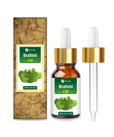 Brahmi (Piper Nigrum) Essential Oil Pure & Natural - Undiluted Uncut Infused Oil - Perfect for Aromatherapy Massage Hair Growth - Therapeutic Grade - 30 ML