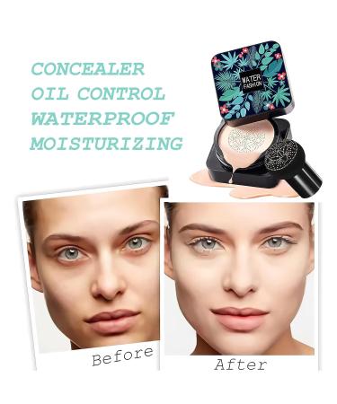 Sumeitang Mushroom Air Cushion CC Cream Liquid Foundation - Lasting Moisturizing BB Cream for Even Skin Tone - Ivory Shade - Buy Online on GoSupps.com