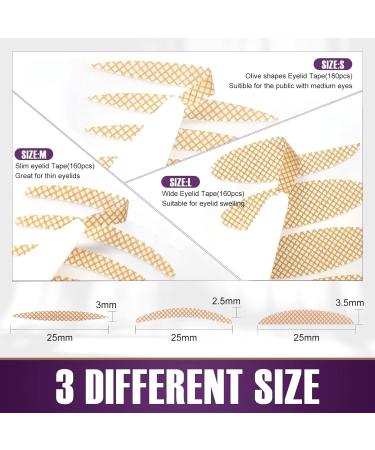 480Pcs Eyelid Tape with Fork Rod and Tweezer for Hooded/Droopy Eyes - Invisible Eyelid Lifter Strips for Larger, Even Eyelids - Buy Online on GoSupps.com