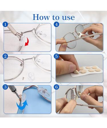 140 Pairs Self-Adhesive Silicone Nose Pads for Glasses - Universal Repair Set for All Frame Types - Buy Online on GoSupps.com