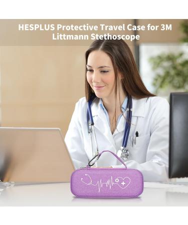 Premium Stethoscope Case for MDF & Littmann Models - Durable Purple with Mesh Pocket for Nurse Accessories - International Shipping Available - Buy Online on GoSupps.com
