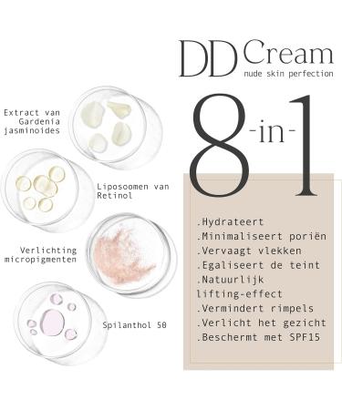 Atashi DD Cream Antiorn Antiaging treatment with color No Makeup Makeup Attenua stains and minimizes pores Gardenia Jasminoid and Retinol Airless Medium tone SPF15 50 ml - Buy Online on GoSupps.com