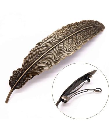 Retro Hair Barrettes - 4PCS Vintage Metal Bronze Hair Pins and Clips for Women and Girls - Buy Online on GoSupps.com