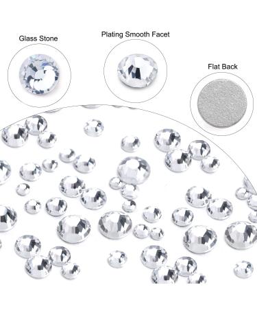 4968Pcs Nail Art Rhinestones Kit - Glass Crystals in 6 Sizes with Picking Pen and Tweezers - Mixed and White Rhinestone Set for Crafts and Jewel Designs - Buy Online on GoSupps.com