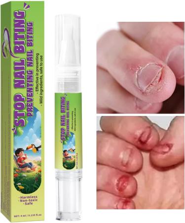 Anti-Nail Biting Solution - Anti-Bite Nail Polish 4ml Safe Secure Finger Protector for Toddlers Women Men Cuticle Care Spa Home Travel - Buy Online on GoSupps.com