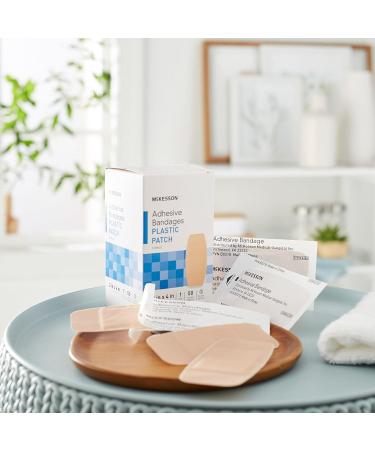 Buy McKesson Adhesive Bandages - Sterile Plastic Rectangle Tan 2x4 in 50 Count | 1200 Total - Fast International Shipping - Buy Online on GoSupps.com