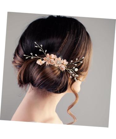 Mikinona Flower Hair Comb Decorative Hair Comb for Women Hair Accessories for Women Hanfu Hair Accessories Hair Comb for Women Accessories Fine Hair Pink The Flowers Hair Piece Metal Miss - Buy Online on GoSupps.com