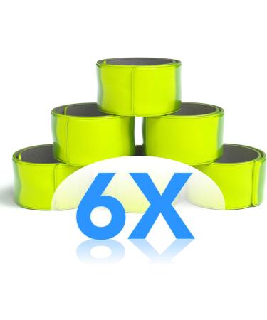 EAY CASE 6x Reflector Band Set | Reflective Snap Straps & Safety Bracelets | Enhance Visibility with Neon Yellow Reflector Straps - Buy Online on GoSupps.com