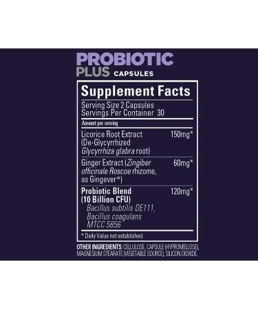 GU Energy Roctane Probiotic Plus Licorice Root & Ginger Capsules - 60 Count Bottle - Buy Online on GoSupps.com